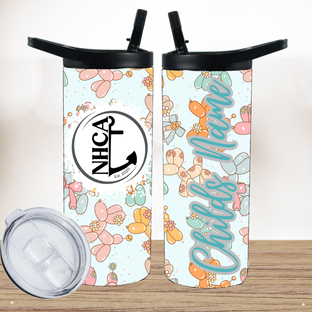 kids duo New Hope balloon dogs