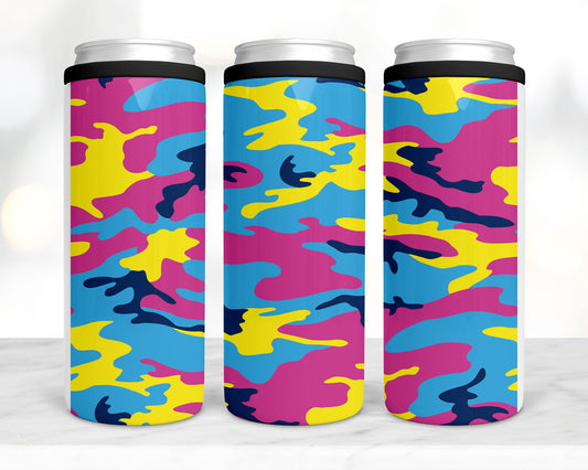 Bright Camo koozie