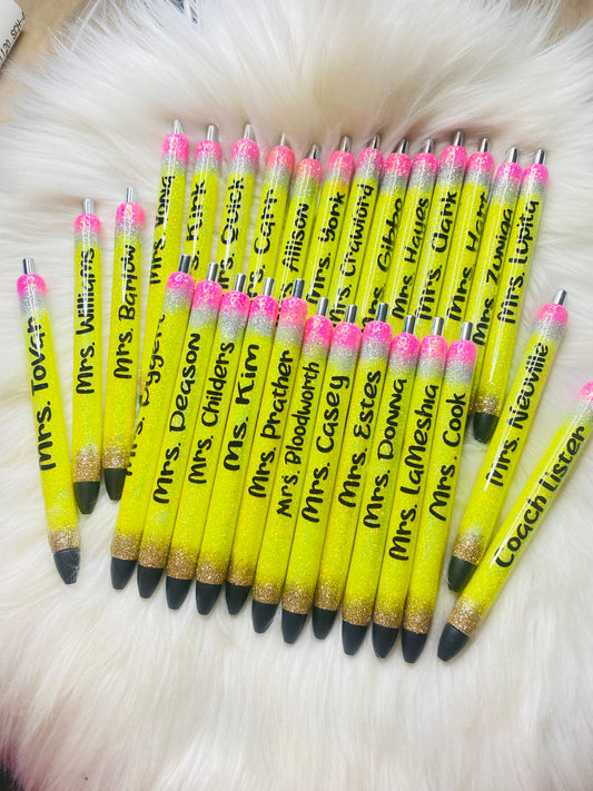 Teacher pencil pens