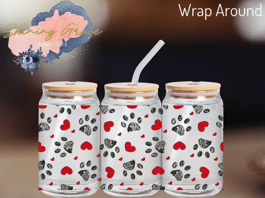 Wrap Around- Paw Prints