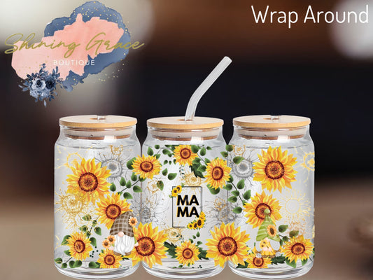 Wrap Around- Gnome & Sunflower Mom