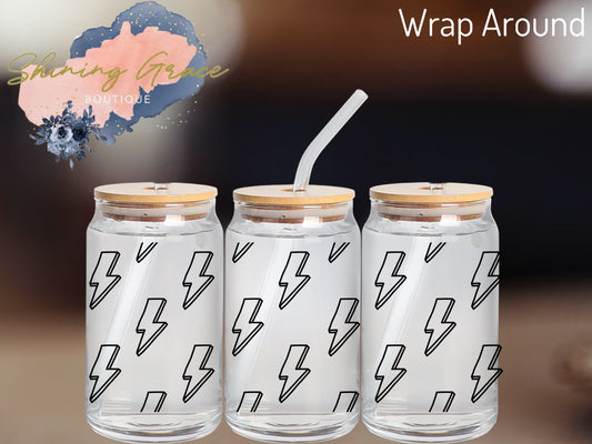 Wrap around lightning bolts
