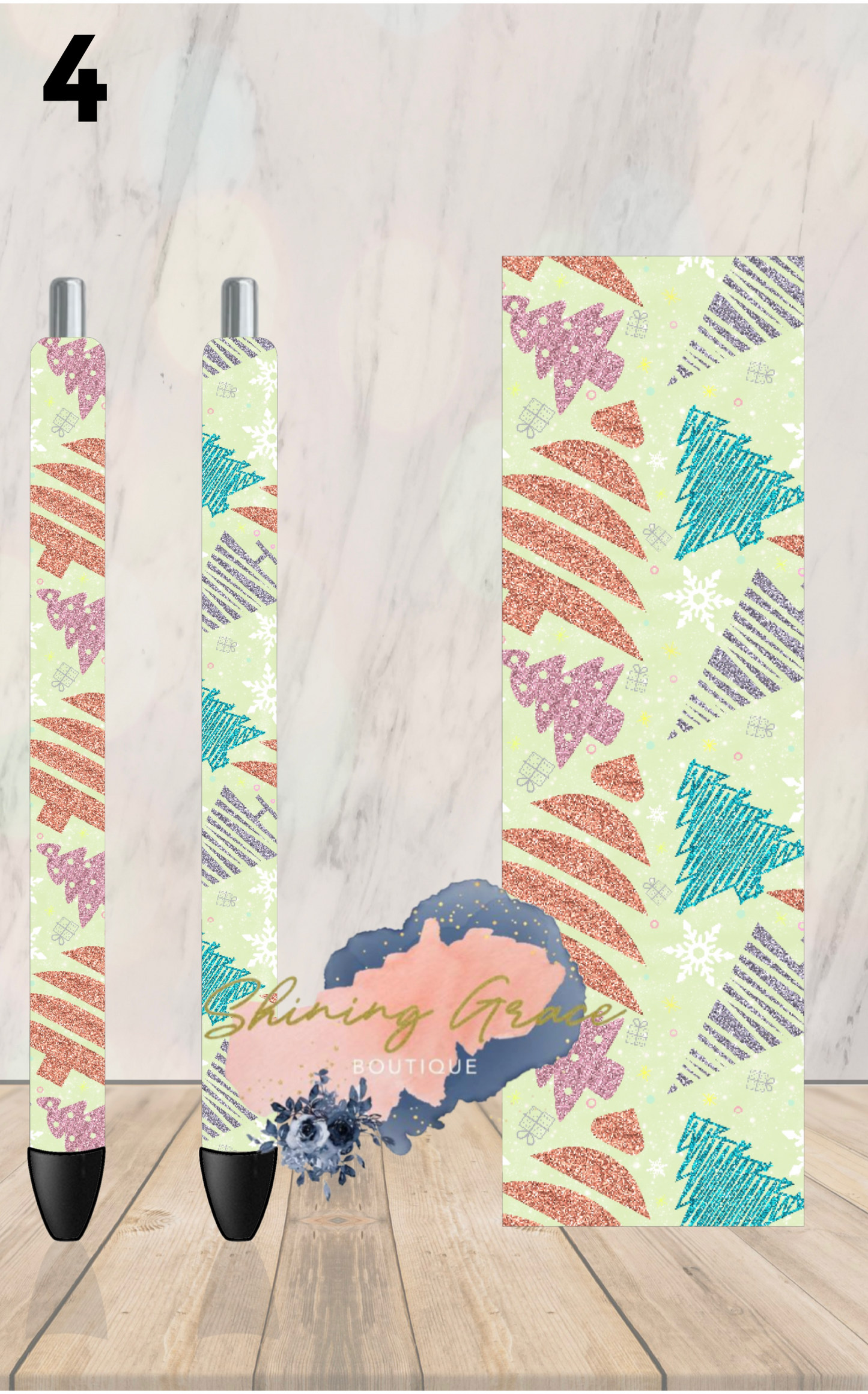 Glitzy Christmas Trees Collection