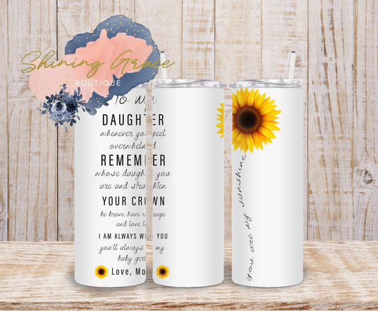 To my daughter in white