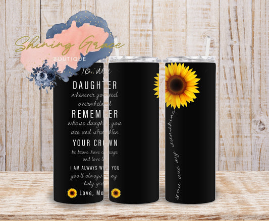 To my daughter in black