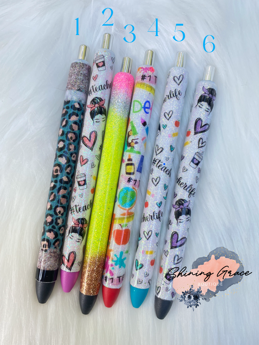 Teacher theme pens