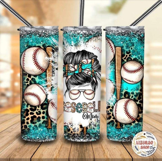 Baseball mom turquoise