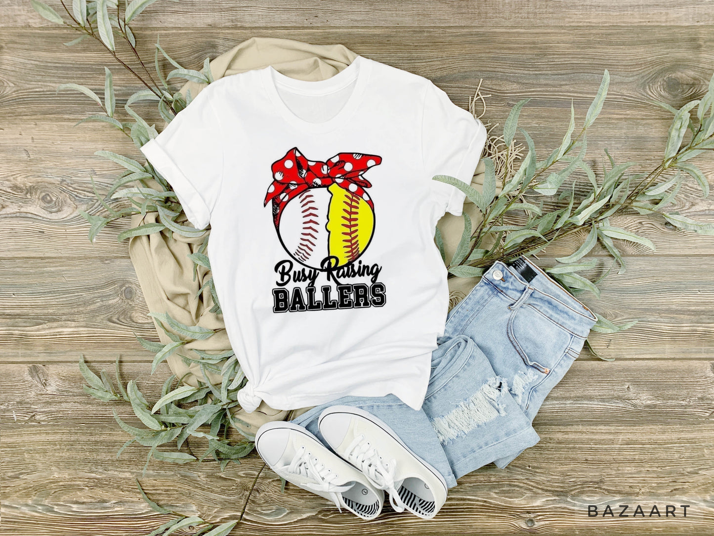 Busy Raising ballers tee