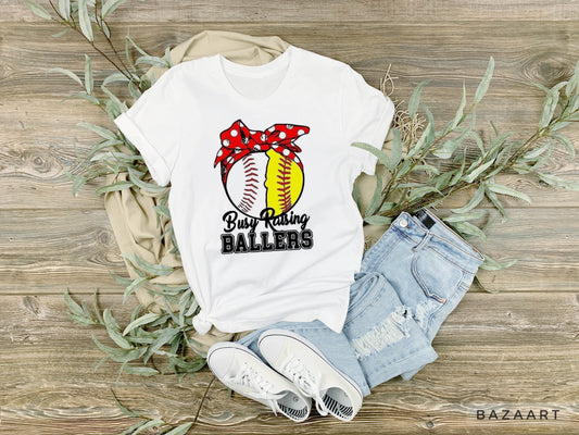 Busy Raising ballers tee
