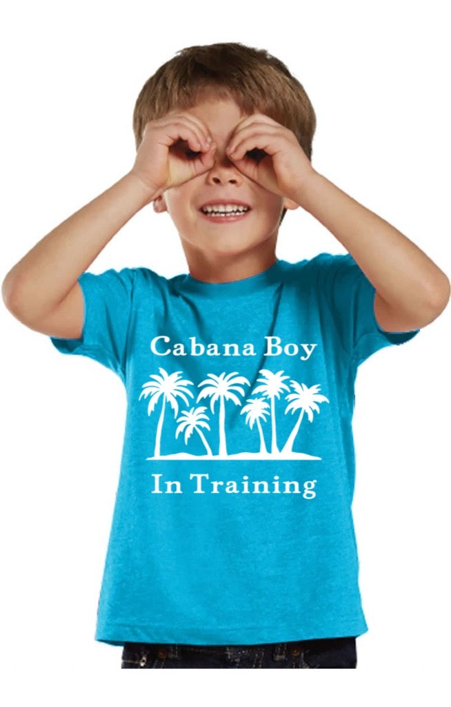 Cabana boy in training