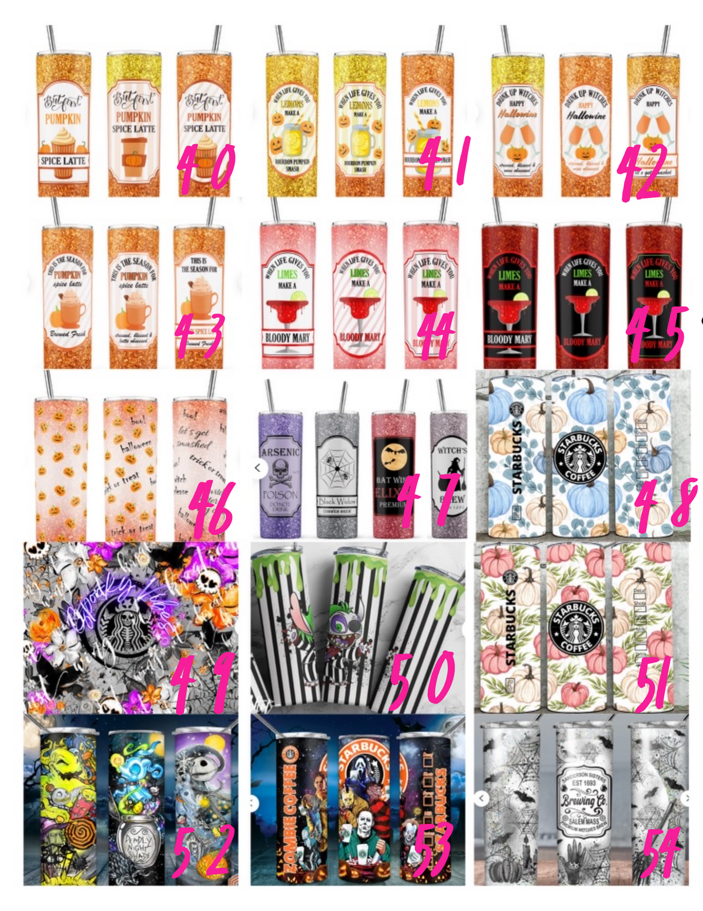 Spooky 20oz sublimation