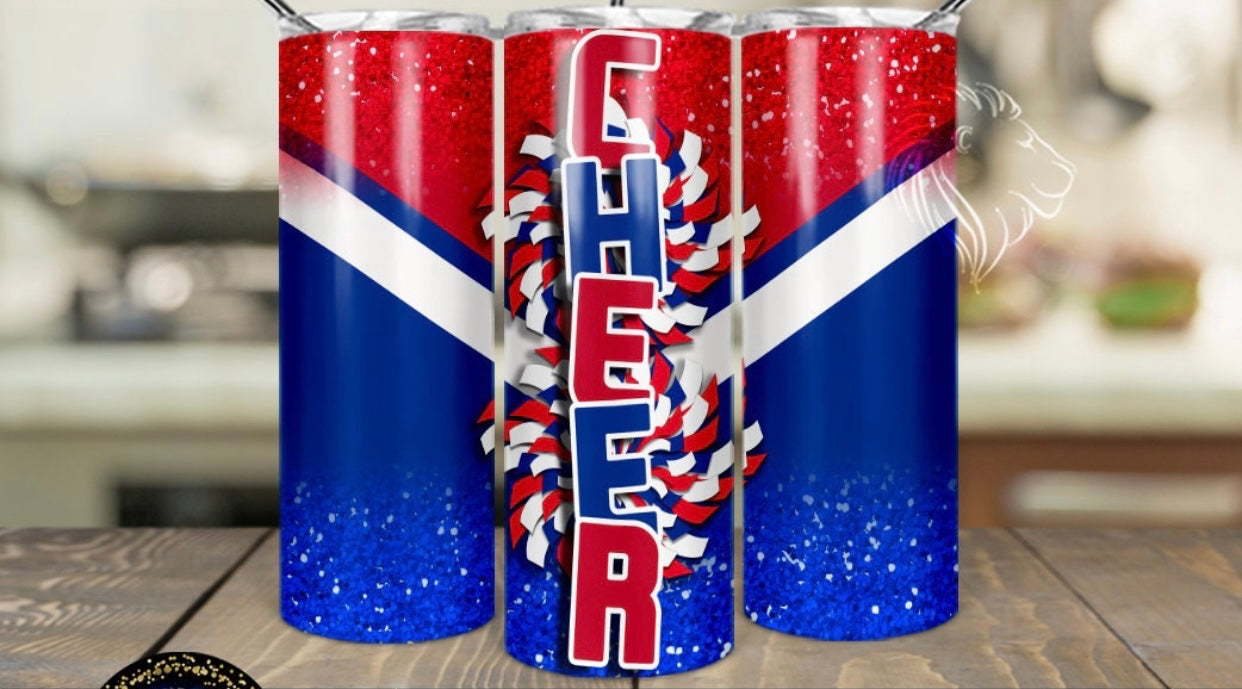 Red white and blue cheer