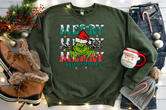 Merry merry merry Christmas sweatshirt