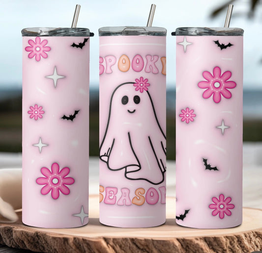 Pink ghost spooky season