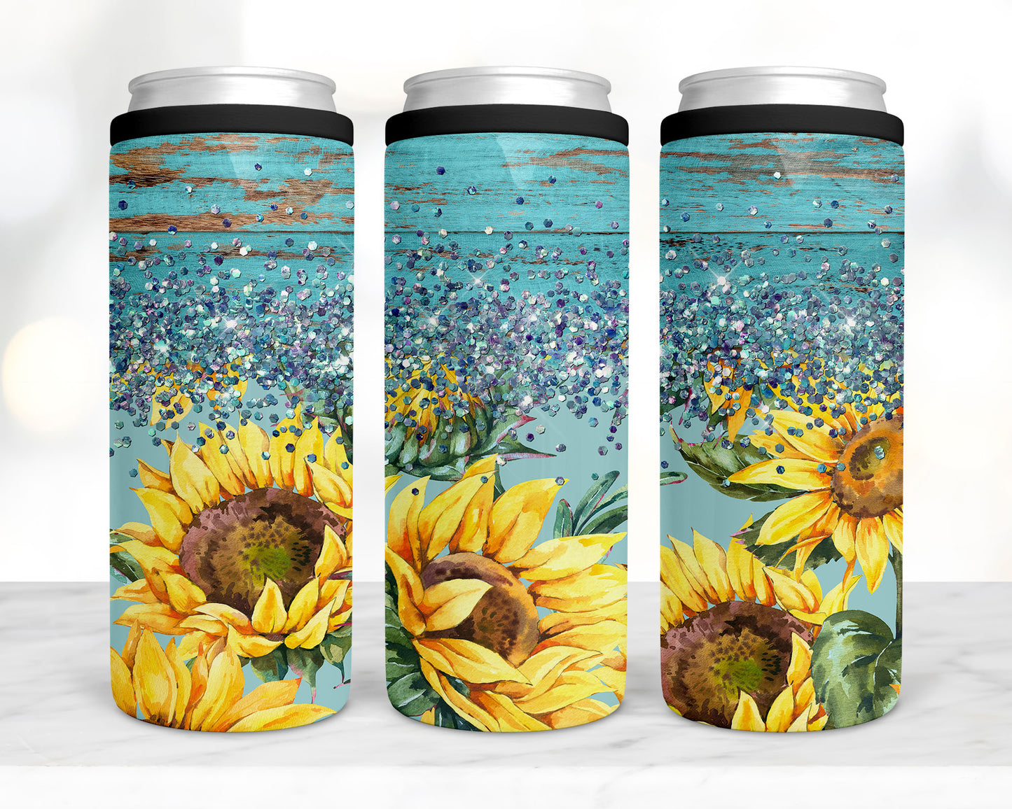 Country Sunflower koozie