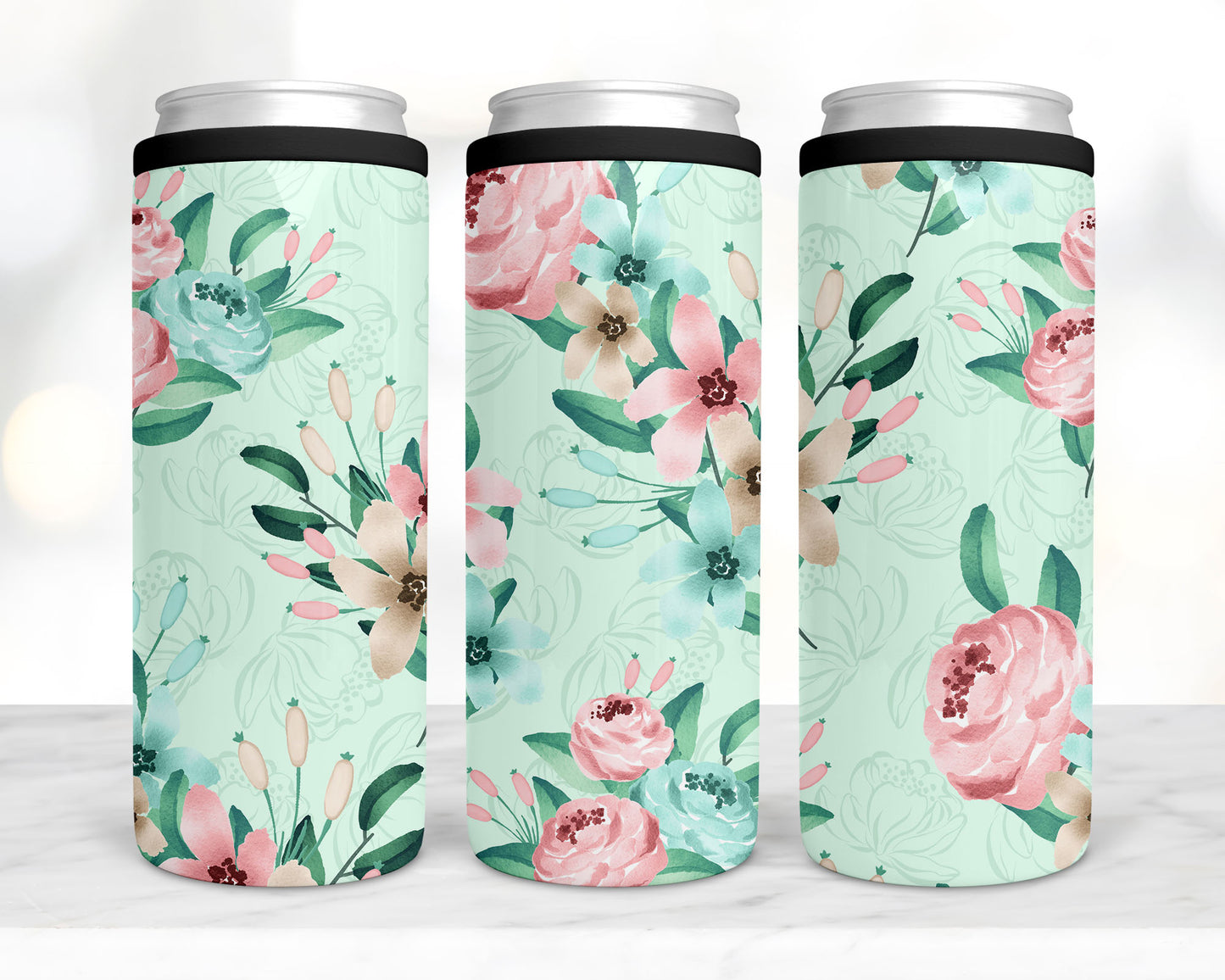 Country Floral koozie