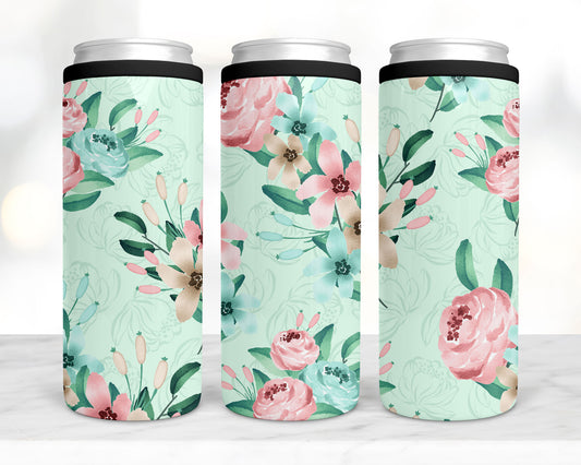 Country Floral koozie