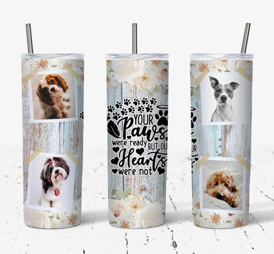 Pet memorial tumbler