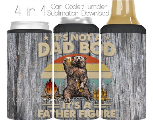 Father figure koozie