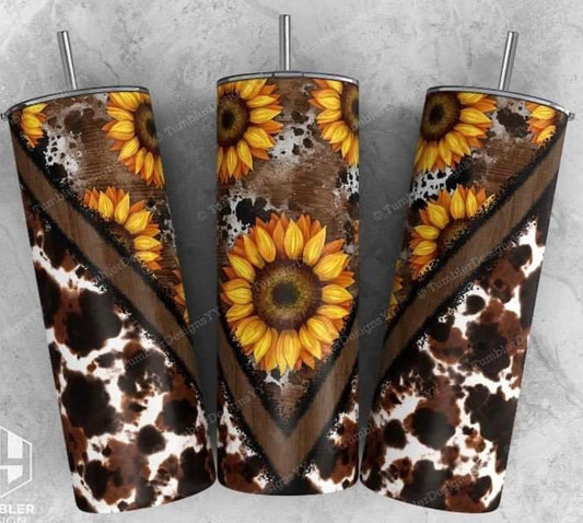 Sunflower cow print