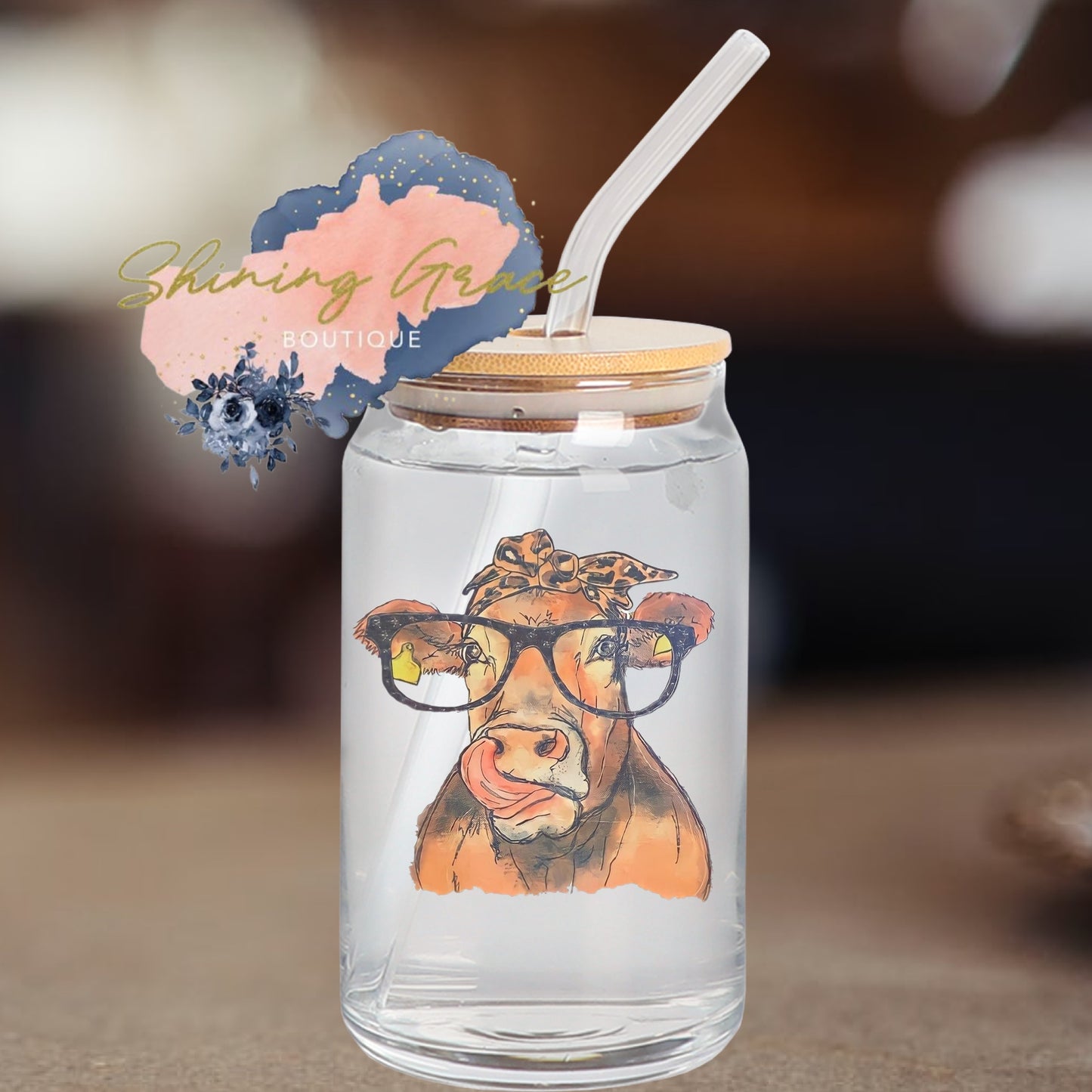 Cow in glasses