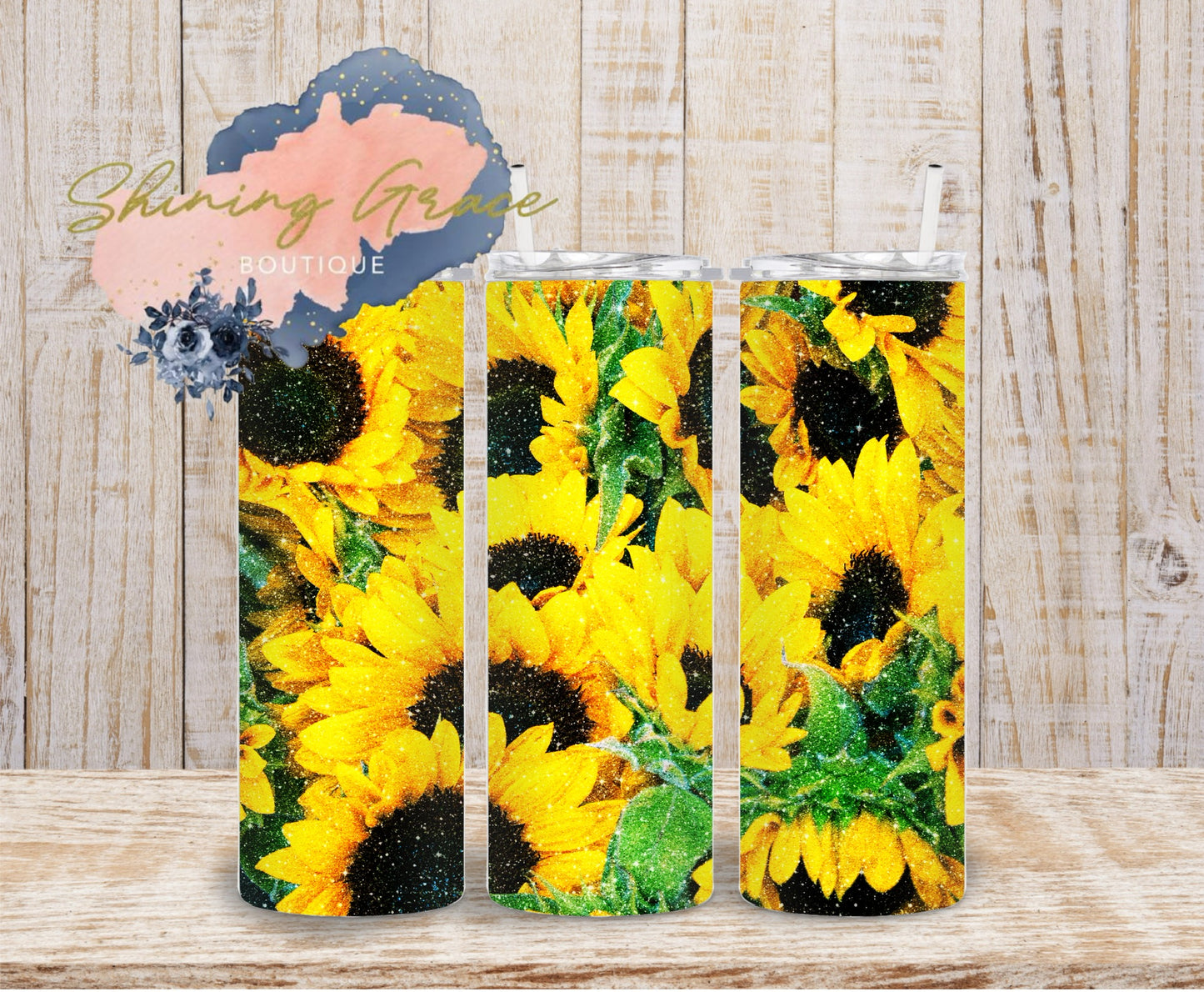 Glitzy Sunflowers