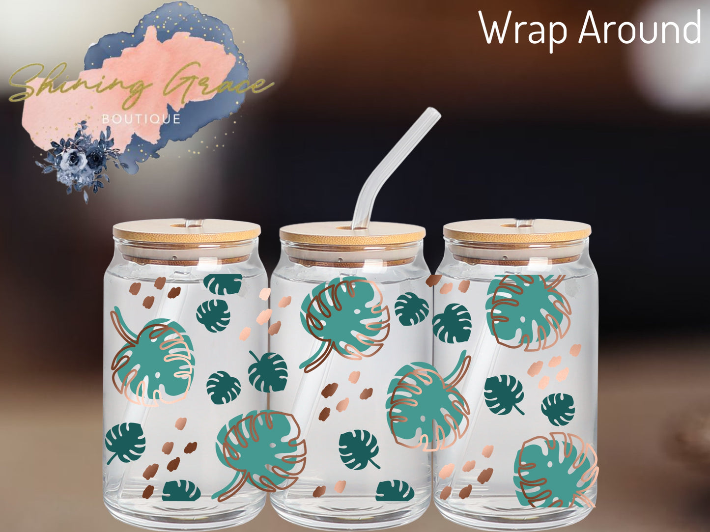 Wrap Around- Monstera leaves