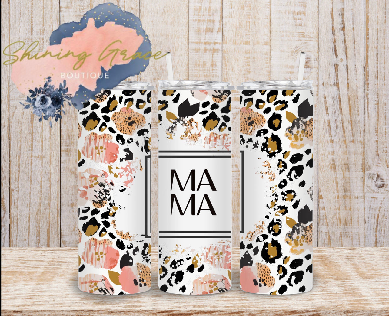 Floral Leopard Mama