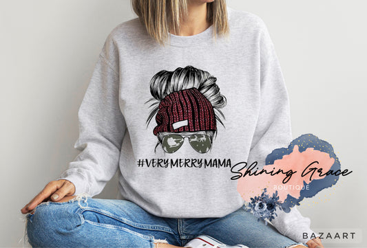 Very merry mama sweatshirt