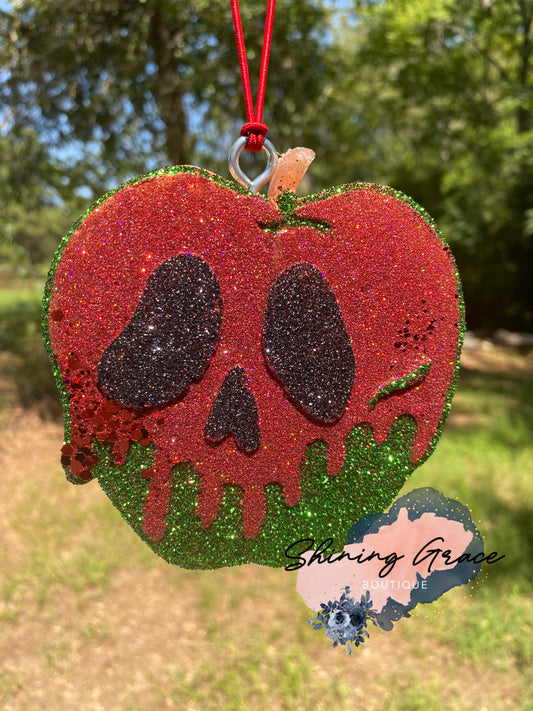 Glittered Poison apple Freshie (apple scent)