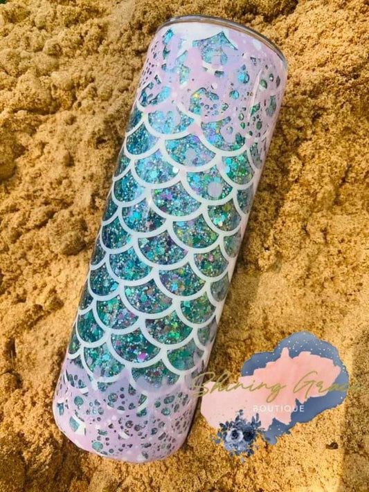 Blue and purple mermaid